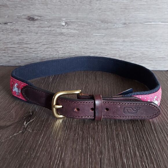 Vineyard Vines Crabs Canvas Club Belt 28 - Picture 2 of 7